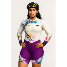 Macaquinho Ciclismo Bike Forro Gel - ML - D80 Abst 05 - Feminino